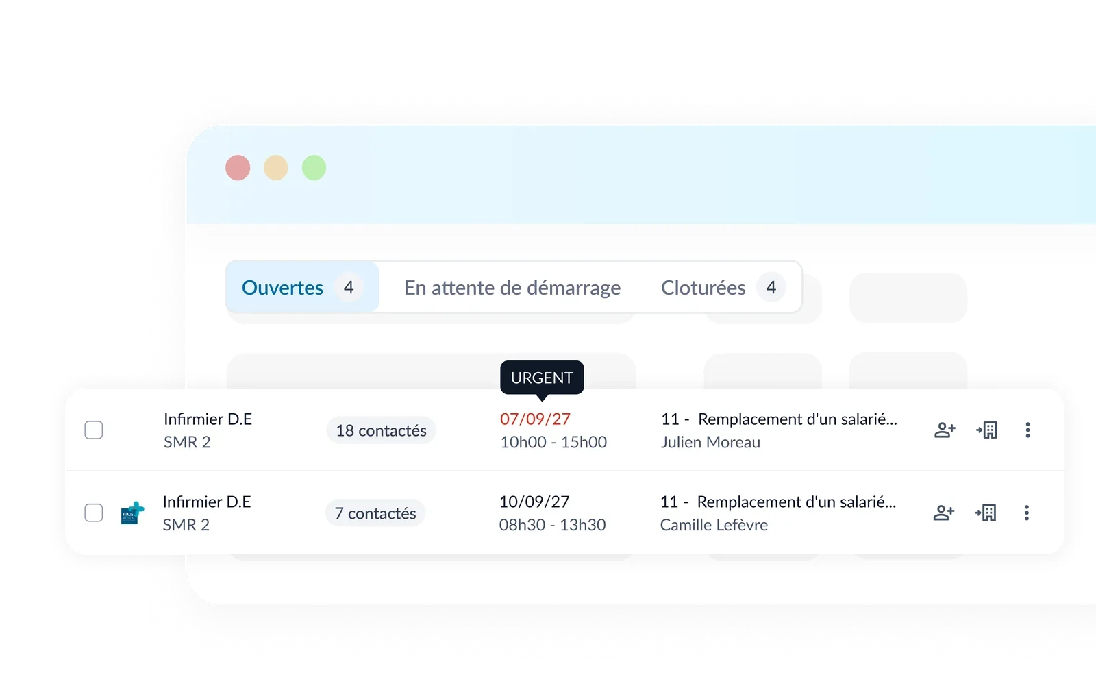 Indicateurs de couverture